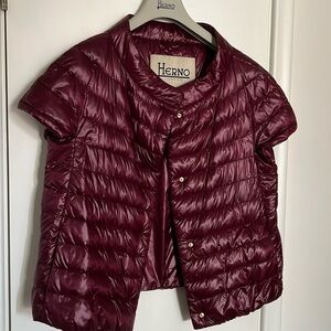 Herno Emilia light weight down cape style vest in excellent condition.